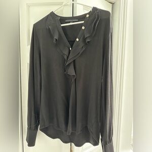 Black White House Black Market blouse